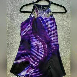 LA CHATEAU SATIN HALTER  TOP